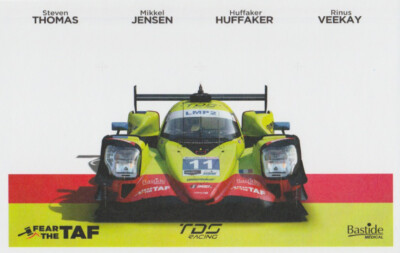 2023 TDS Racing #11 Oreca LMP2 Rolex 24 IMSA WTSC B/B Hero Card RINUS VEEKAY