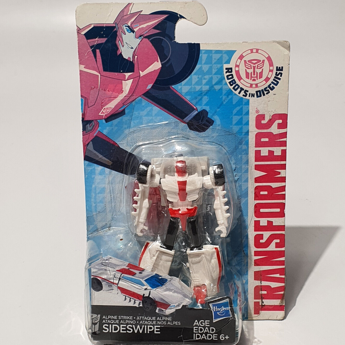 Transformers Robots in Disguise SIDESWIPE Alpine Strike Legion white RID  figure