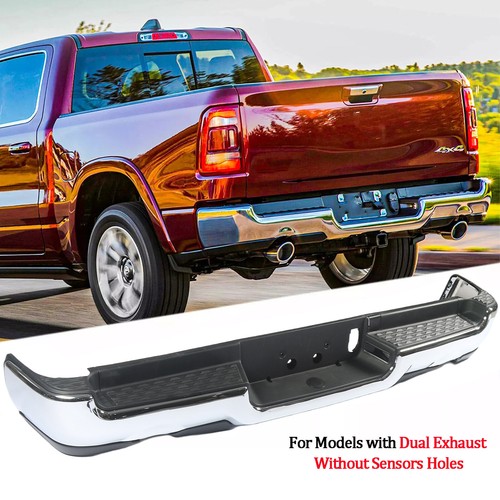 Chrome Ram 1500/1500 Classic Dual Exhaust CAPA Certified Rear Bumper W - Canada