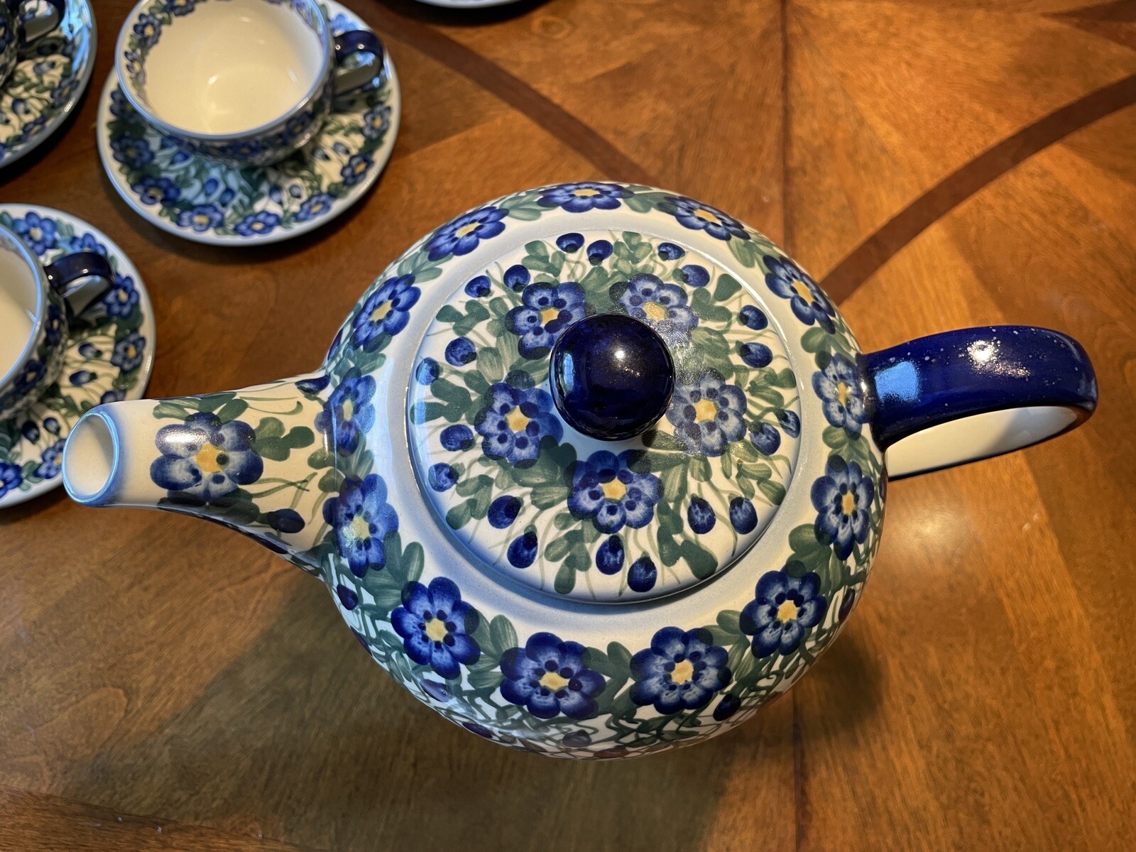 WR Ceramika Unikat Polish Pottery Tea Set eBay