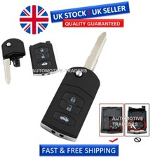 3 Button for MAZDA 2 3 5 6 RX8 MX5 FLIP REMOTE KEY FOB CASE WITH BLADE LOGO A35