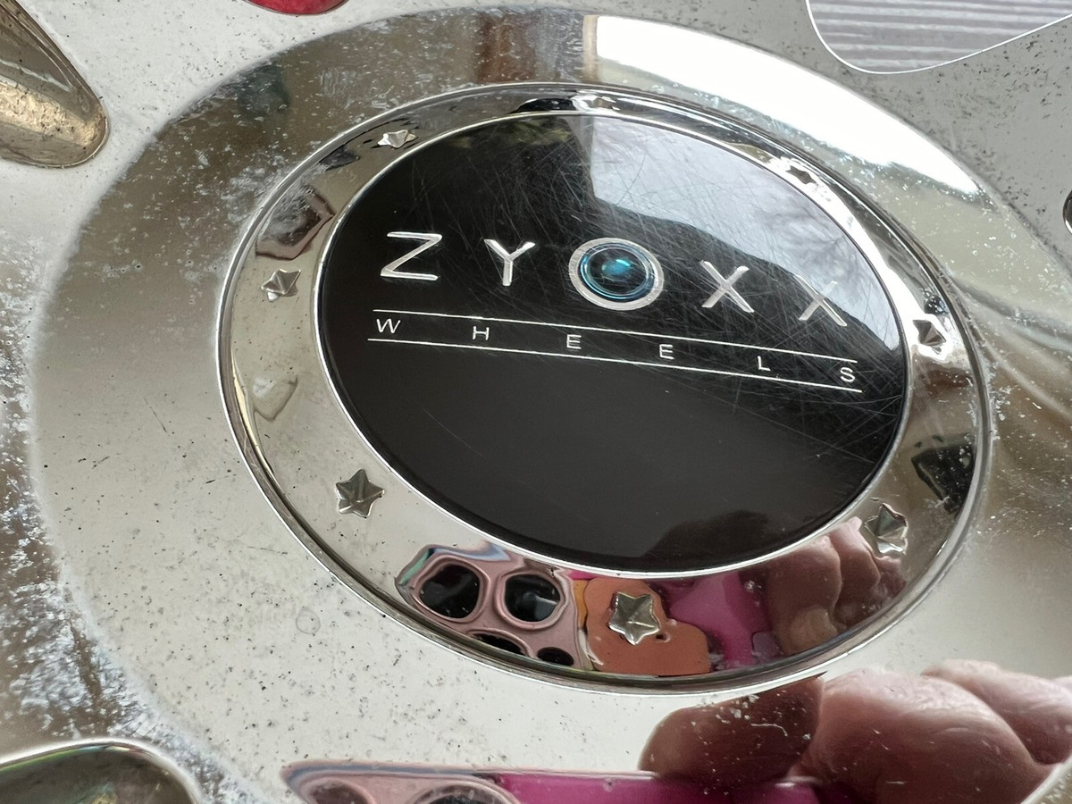Y 1) ZYOXX Chrome Wheel Center Cap Custom Hubcap Aftermarket Lug