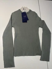 Trussardi Lupetto Pullover Size Small Wool Blend Turtleneck Made in Italy