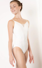 Danse de Paris Leotard "Chloe - White" -Size 10/Adult S - NWT