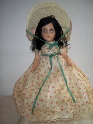 Antique All Composition Scarlett O'Hara Doll Picnic Dress Looks Madame Alexander