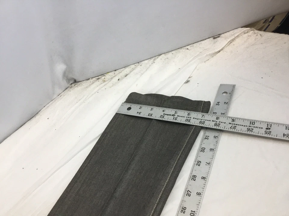 Jeans Notify tamanho 27 cinza algodão poli elástico reto Itália usado uma vez YGI R1-734 - Imagem 3 de 4