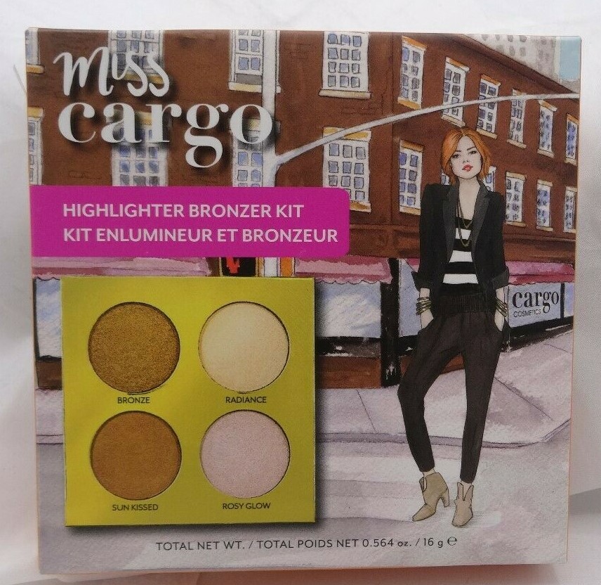 Набор бронзирующих средств Miss Cargo Highlighter BRONZE/RADIANCE/SUNKISSED/ROSY GLOW 16 г.