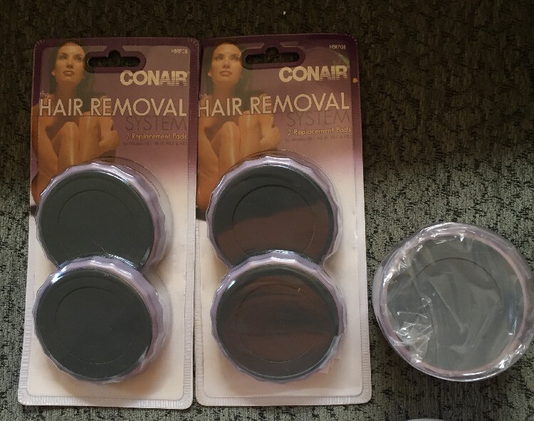 CONAIR The Hair Removal System plus 7 Replacement Pads New! eBay