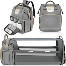 HOTBEST Diaper Bag Multi-function Waterproof Baby Bag with Changing Station