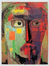 VLADIMIR CORA Mexican Original Signed Screenprint  Limited Edition Portrait