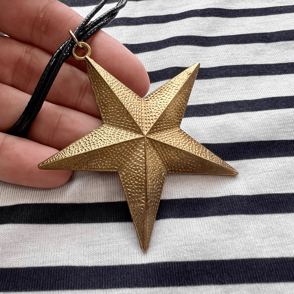 Karen Brooks Womens Black White Stripe Sleeveless with Star Necklace Top Size XL thumbnail 3