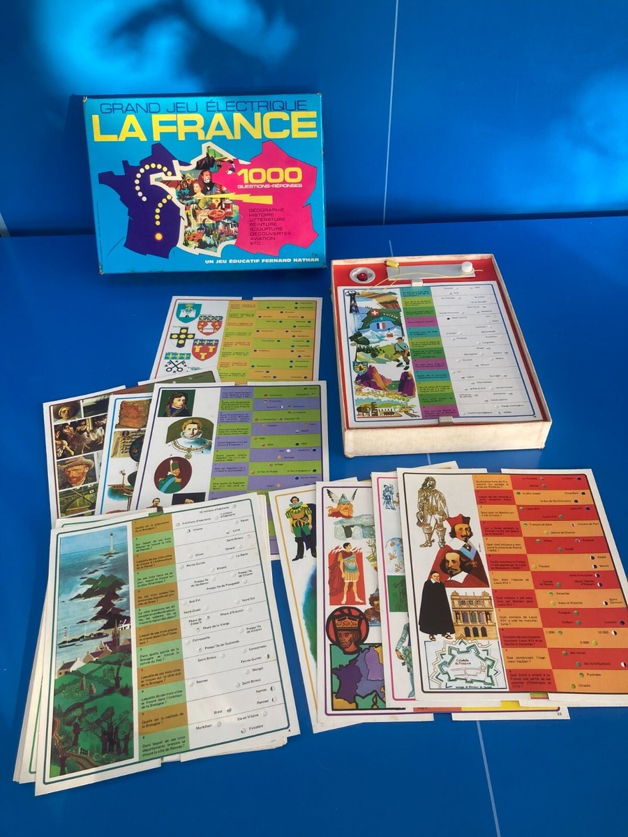 Carte interactive de la France Départements français. Jeux