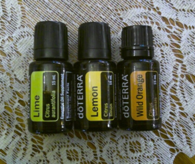 doterra citrus oils-(3) Lemon, Lime, & Wild Orange, 15ml-NEW-AUTHENTIC-FAST SHIP