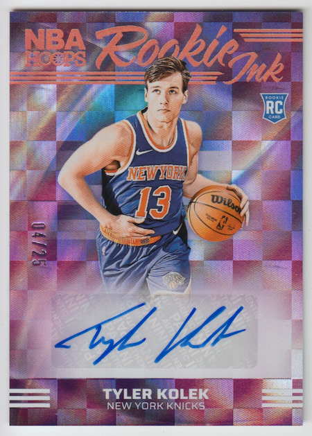 2024-25 Panini NBA Hoops Knicks Tyler Kolek Rookie Ink #RI-KOL