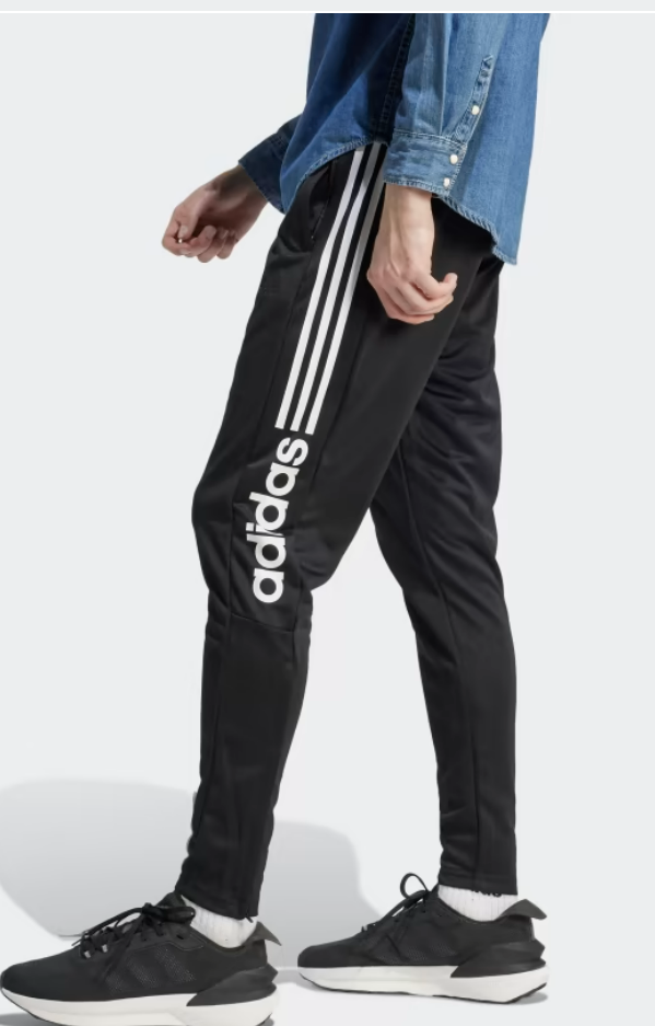 Adidas Sportswear Men's Trio Wordmark Pants 2XL Black/White IA3048