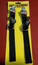 Hot Leathers Adjustable Elastic Pants/Boot Clips w/american flag