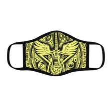 Yellow guitar wings Face Mask