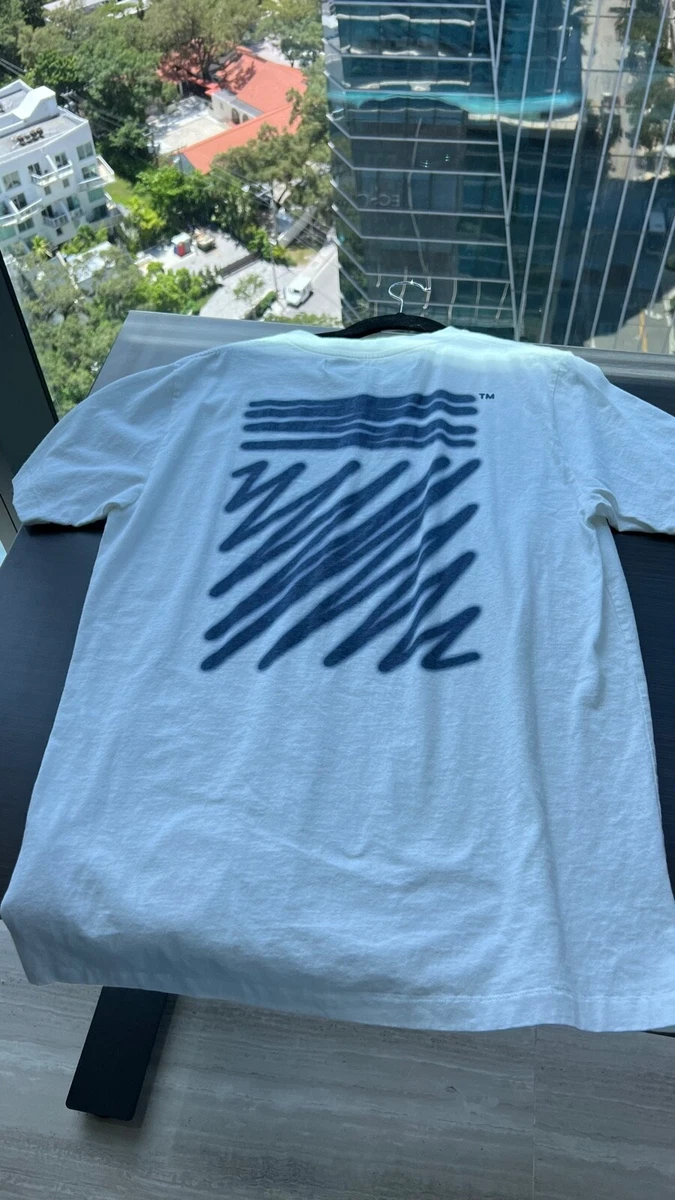 Off-White OMAA120F22JER012 GRAFFITI T-shirt White