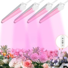 4PCS LED Grow Light 2FT 20W Integrated Full Spectrum Plant Light With Timer
