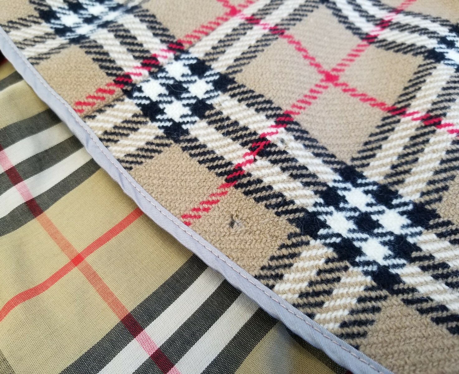 Men’s Vintage Burberrys Trench Coat Cotton/Polyester Wool Lining 44 X