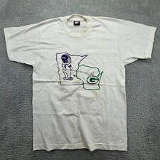 Adult's Vintage 90s Art Funny Vikings Parody Screen Stars Best USA T-Shirt