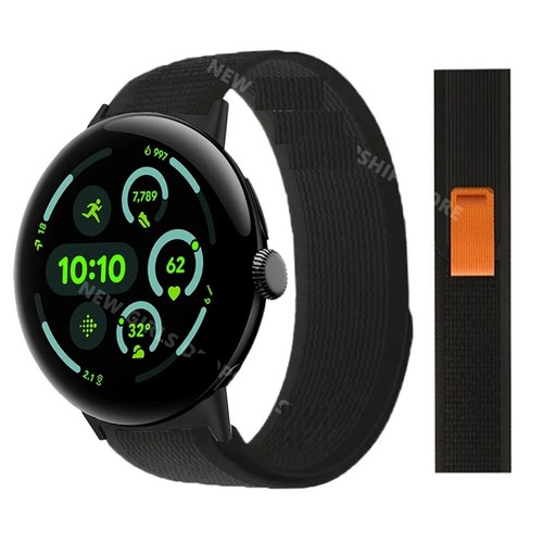 Pasek do zegarka do zegarka Google Pixel Watch 1 2 3 41mm 45mm nylonowa pętla - Zdjęcie 10 z 18