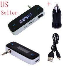 3.5mm FM Transmitter  Car Charger Wireless Radio Adapter for iPod iPhone 3G 4S