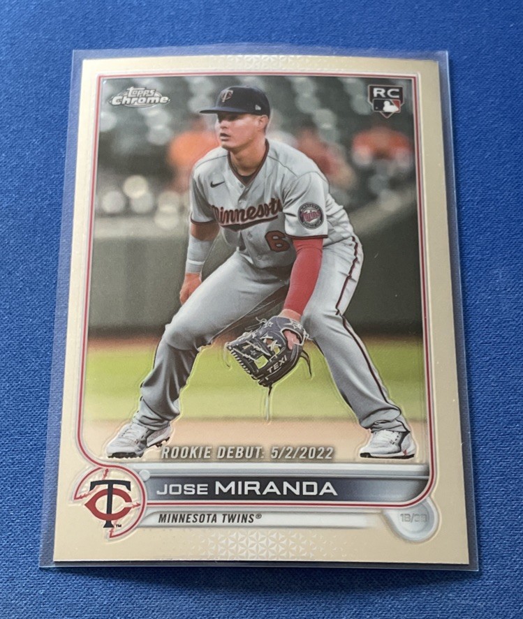 2022 Topps Chrome Update Series #USC6 Jose Miranda RC Minnesota Twins