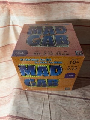 Mad Gab Word Game From Mattel New Sealed in Box w/ Timer Vintage 2005