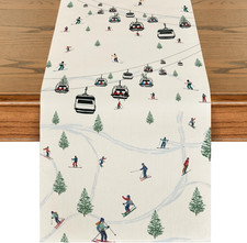Winter Table Runner Home Party Decor 13x48 Inch
