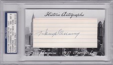 Harry Danning New York Giants 2012 HA Champions 1937 PSA DNA Auto 8 1938-1941 AS