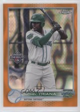 2022 Topps Pro Debut Chrome Orange Lava Refractor 20/25 Michel Triana 0fz3