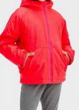 All In Motion Girls Winter Hooded Jacket Orange Pink Size Large