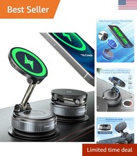 360  Adjustable Magnetic Wireless Car Phone Holder for iPhone  Samsung Devices