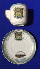 RARE Tennessee Williams Streetcar Desire French Market Demitasse Set Slate Blue