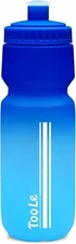 "BPA Free Bike Water Bottles, 24 oz Cycling Squeeze Bottle - Easy Blue "