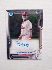 2021 Bowman Chrome Baron Radcliff Prospect Auto 
