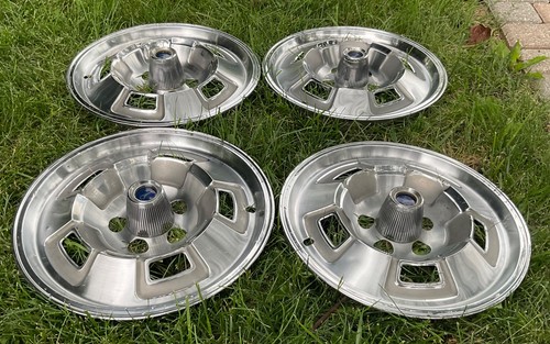 1967-69 PLYMOUTH BARRACUDA = 14” MAG WHEEL COVERS HUBCAPS, NICE SET OF 4 - Picture 8 of 13