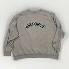 Vintage USAF PT Crewneck Sweatshirt Meke Inc Gray Military Issued 2000s