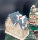 Christmas Village Lot of 6, large light up, porcelain, pub, hotel, bakery, hall — photo 9
