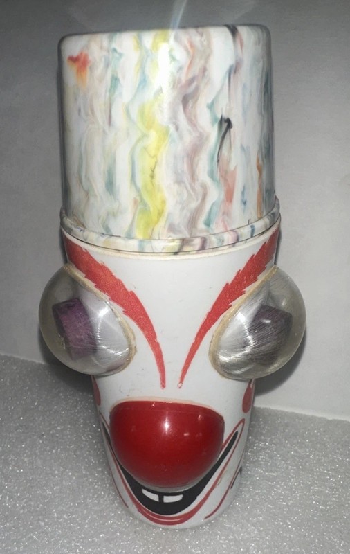 Brock-Hall Chocolate Milk Shaker Clowny Martini Clown Bottle 1960 Advertising