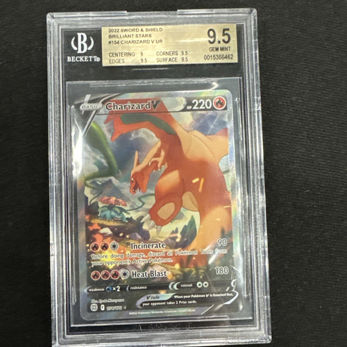 Charizard V graded BGS 9.5 for sale on eBay