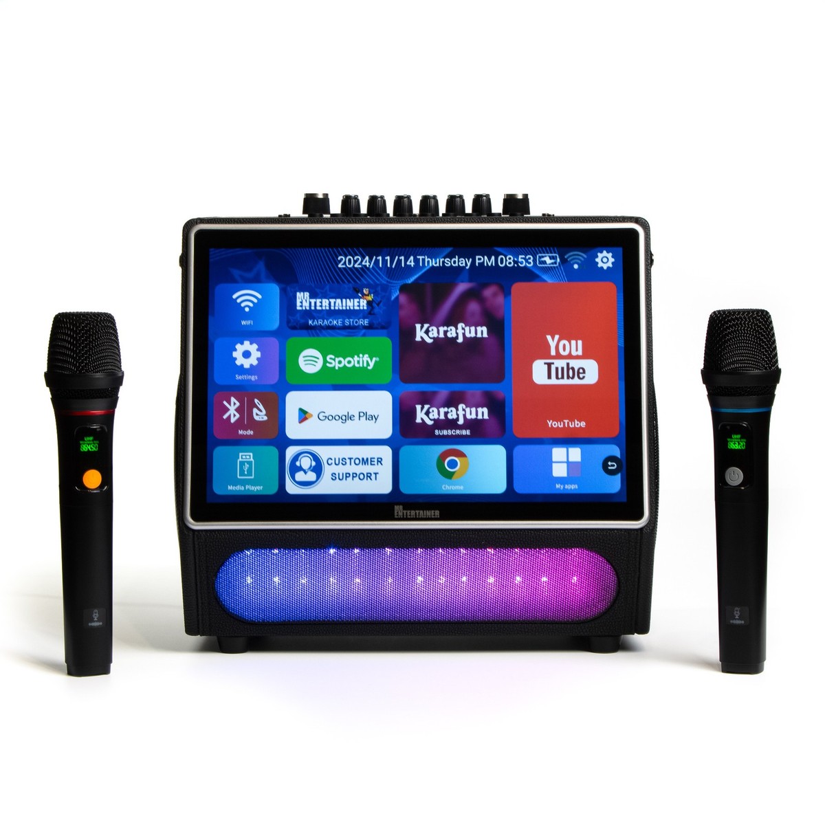 Mr Entertainer Duet - Mixeur De Karaoké Et Microphones Sans Fil