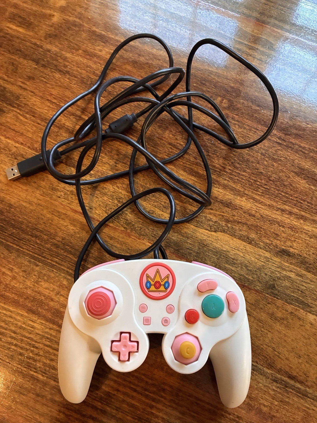 PDP Gaming Princess Peach Wired Fight Pad Pro Controller Nintendo Switch-Tested