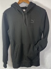 PUMA Storm Cotton Men's XS Black Hoodie with Snap Pockets Kangaroo Pouch Nw/oT