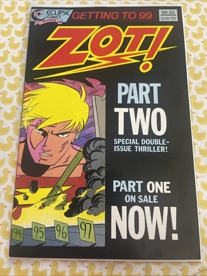 ZOT #20 SCOTT MCCLOUD INDIE CLASSIC SCI-FI HIT ECLIPSE COMICS 1988 low print