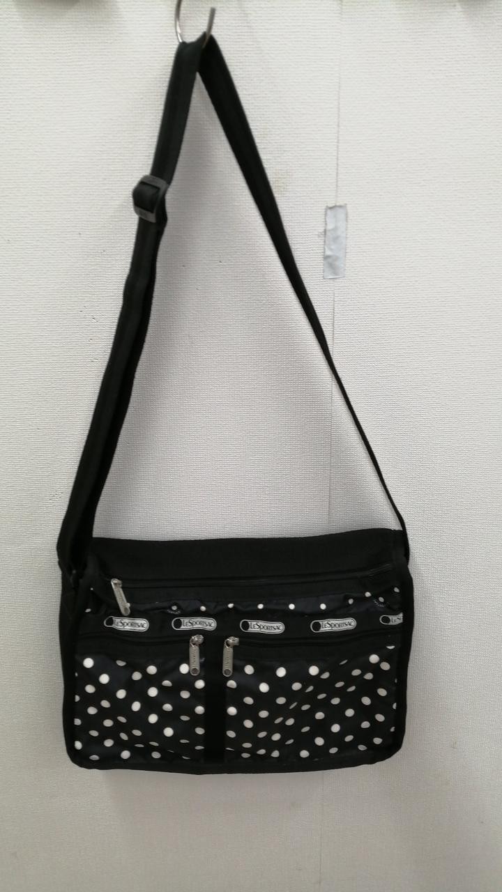 Double Zip Shoulder Bag Model Dot Pattern LESPORT… - image 2