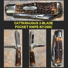 Vintage Cattaraugus, Little Valley, New York #21269C 2-Blade Pocket Knife
