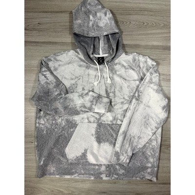 Nike Women s Icon Clash Dri-FIT Hoodie   Cloud Gray Tie-Dye   1x