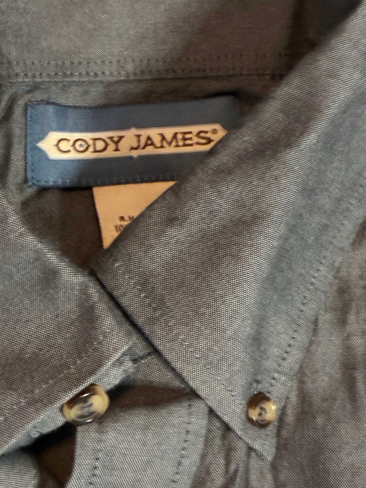 Cody James Button Front Collared Large Shirt With… - image 4